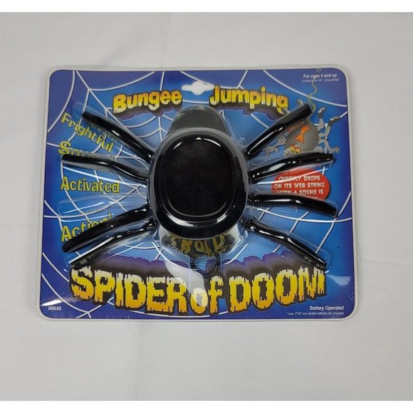 Holiday Halloween Prop 1 Bungee Jumping Spider Of Doom New Vintage